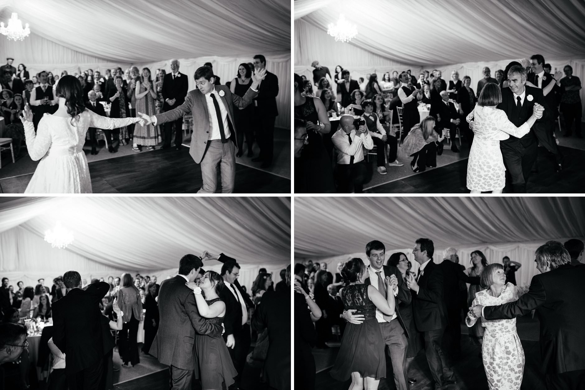 lively wedding dancing