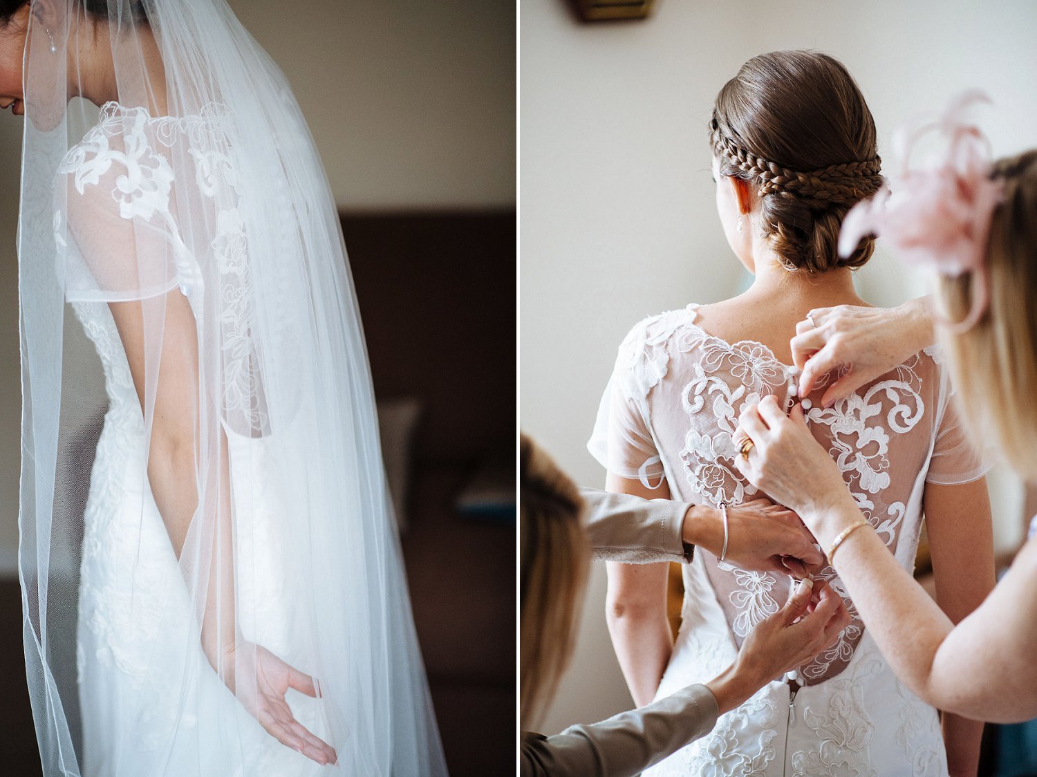 Beautiful bridal preparation photography