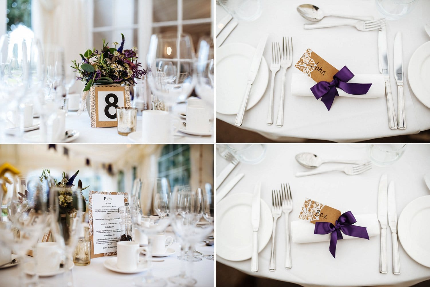 Wedding table details