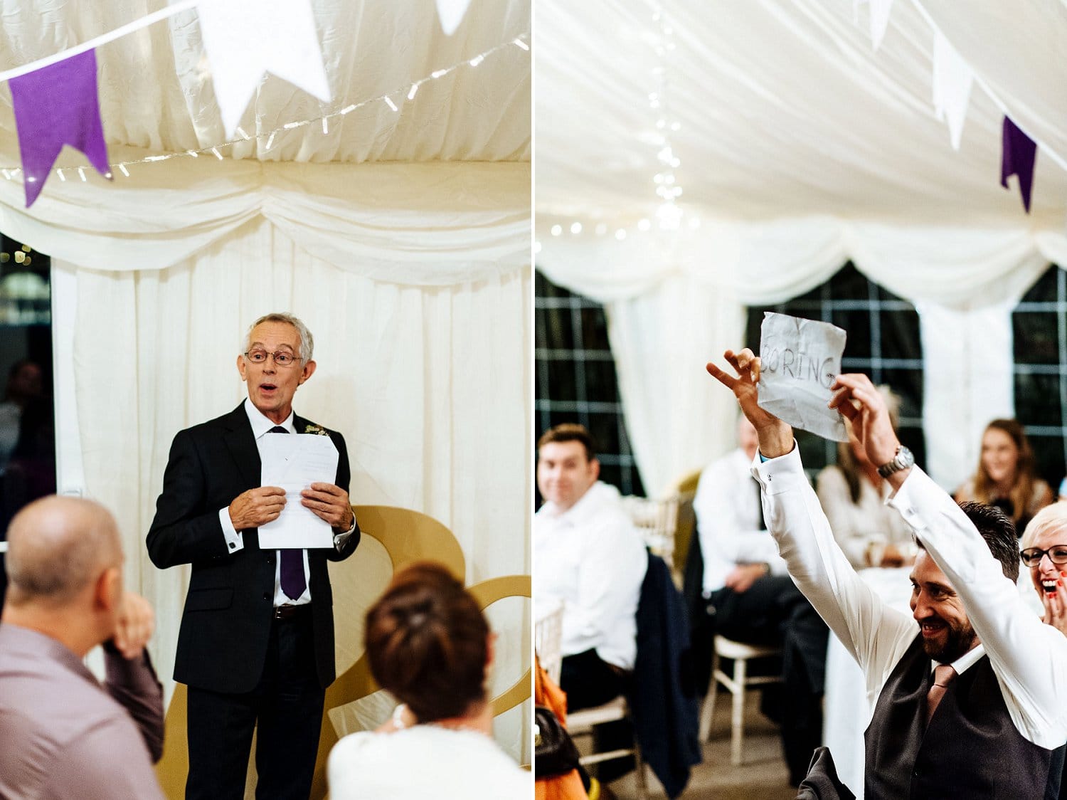 Wedding speeches boring