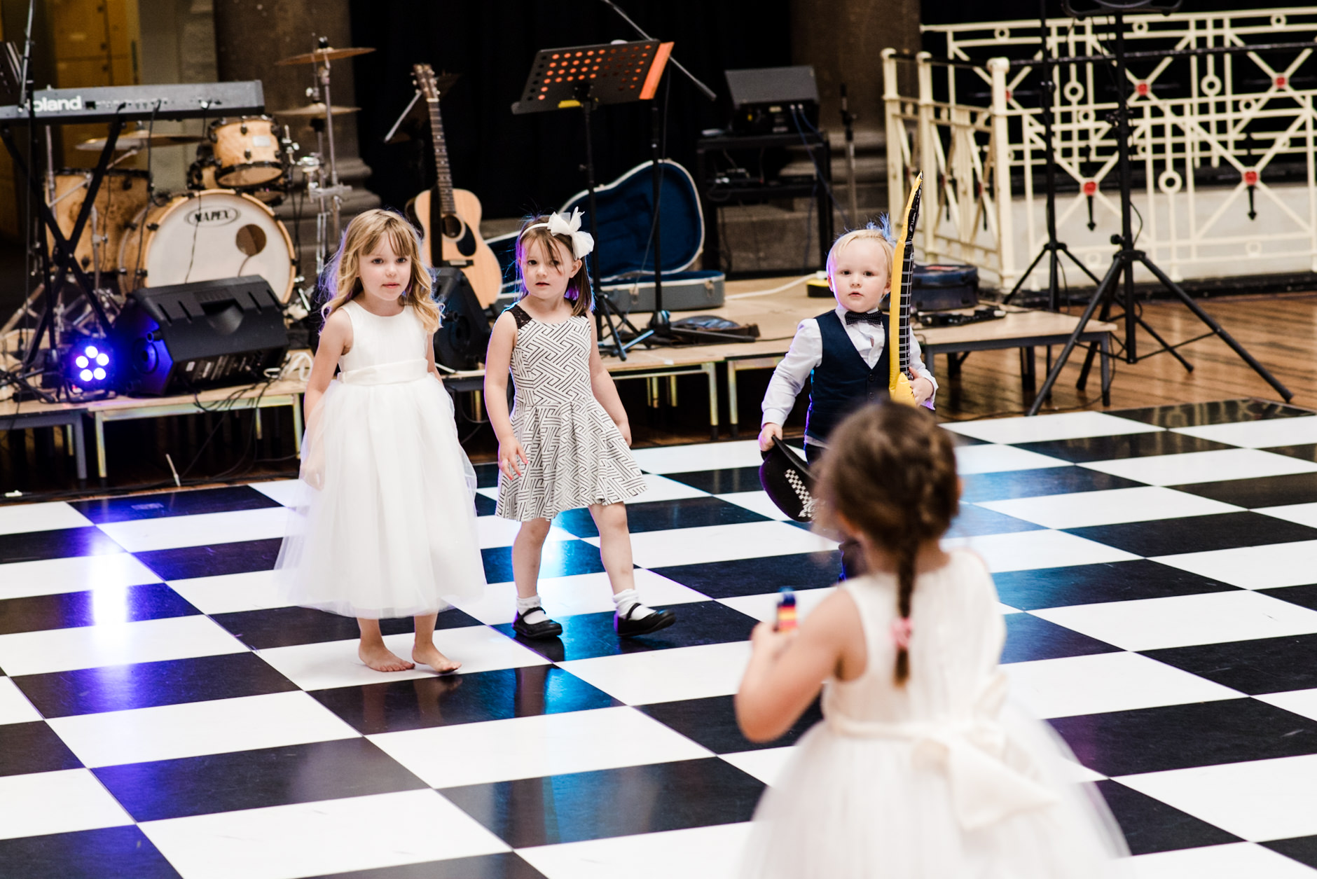 kids dance off on the dance floor