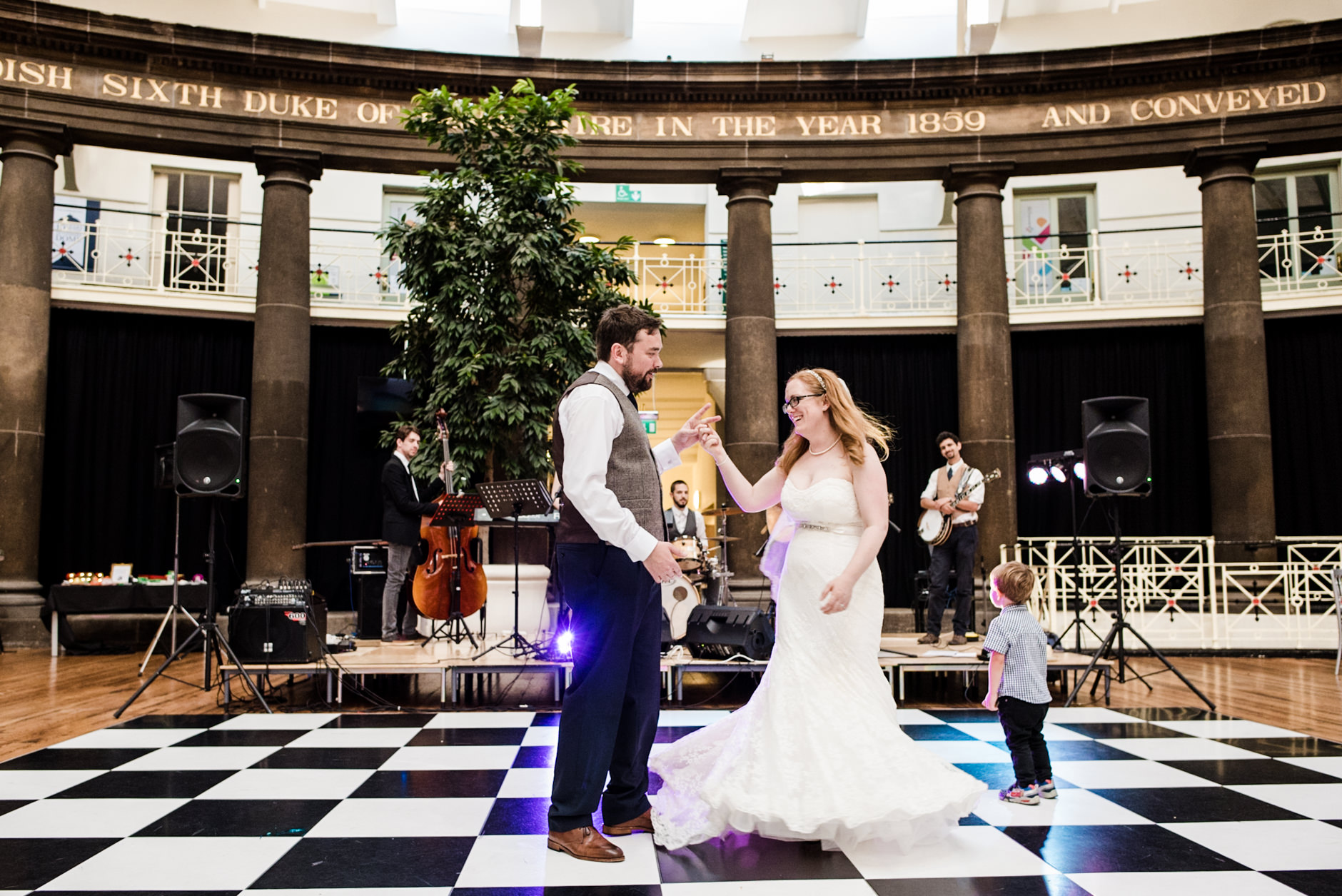 first dance in the dome to a live band