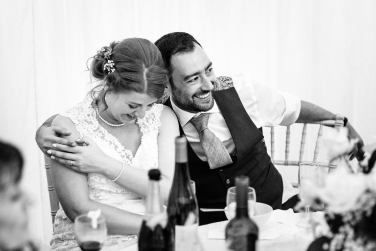 tender moment between the couple