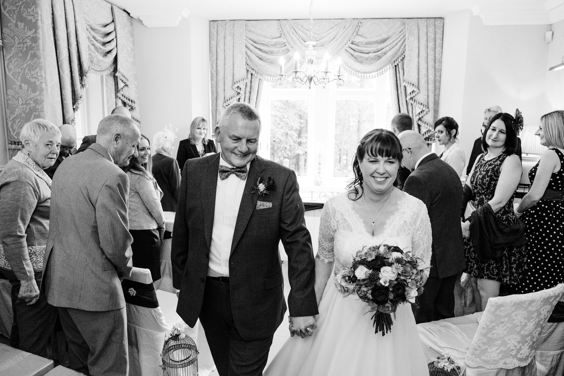 walking down the aisle