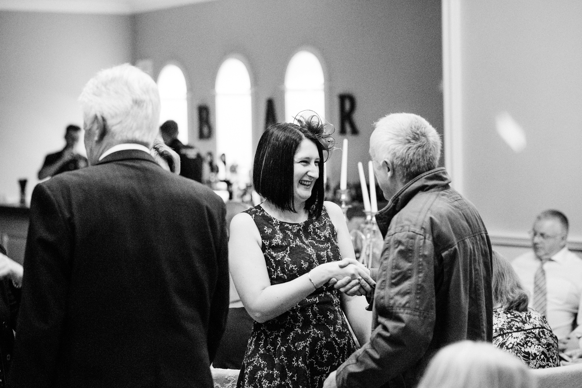 evening guests arriving