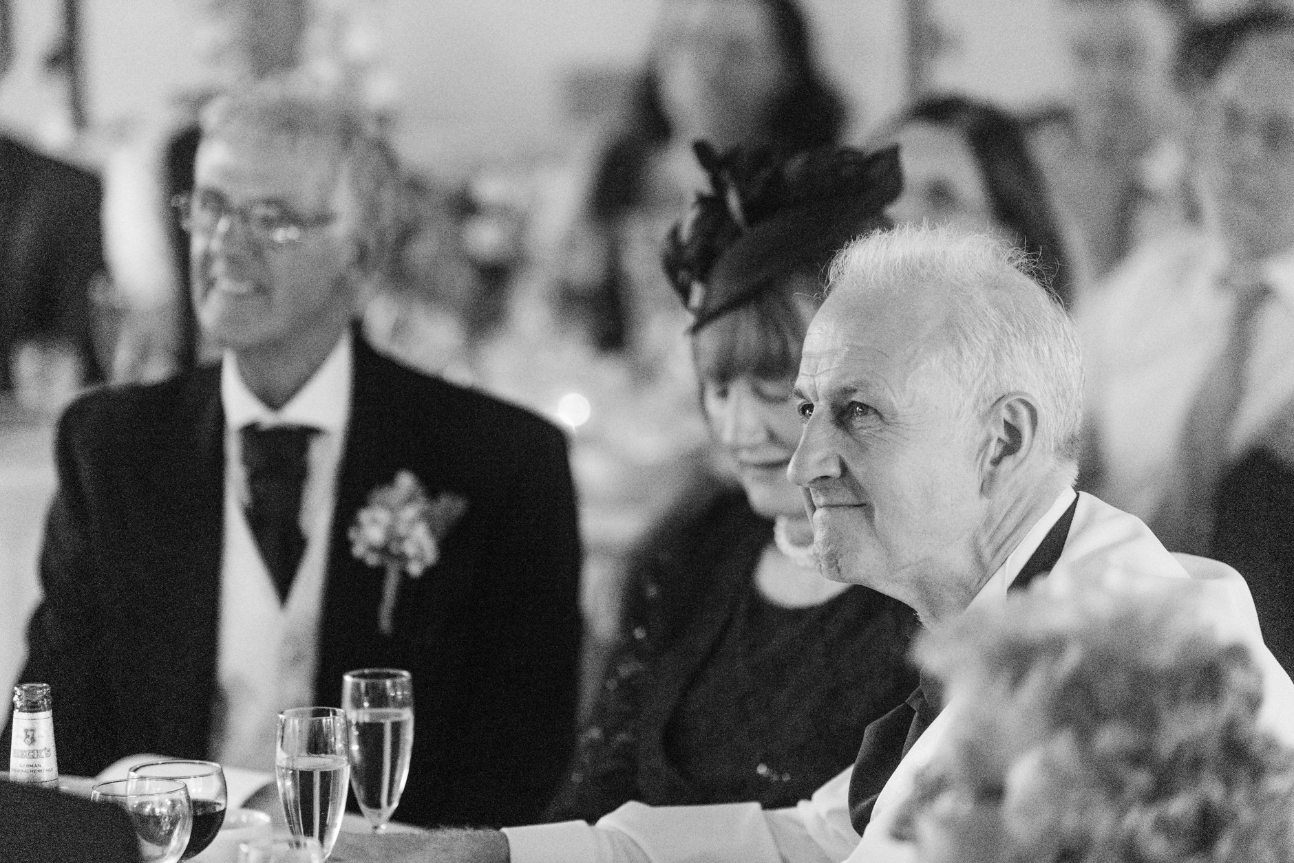 Father of the bride holding back tears