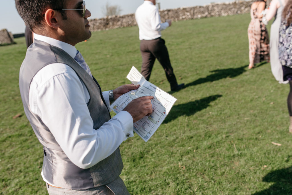 guest using a treasure map