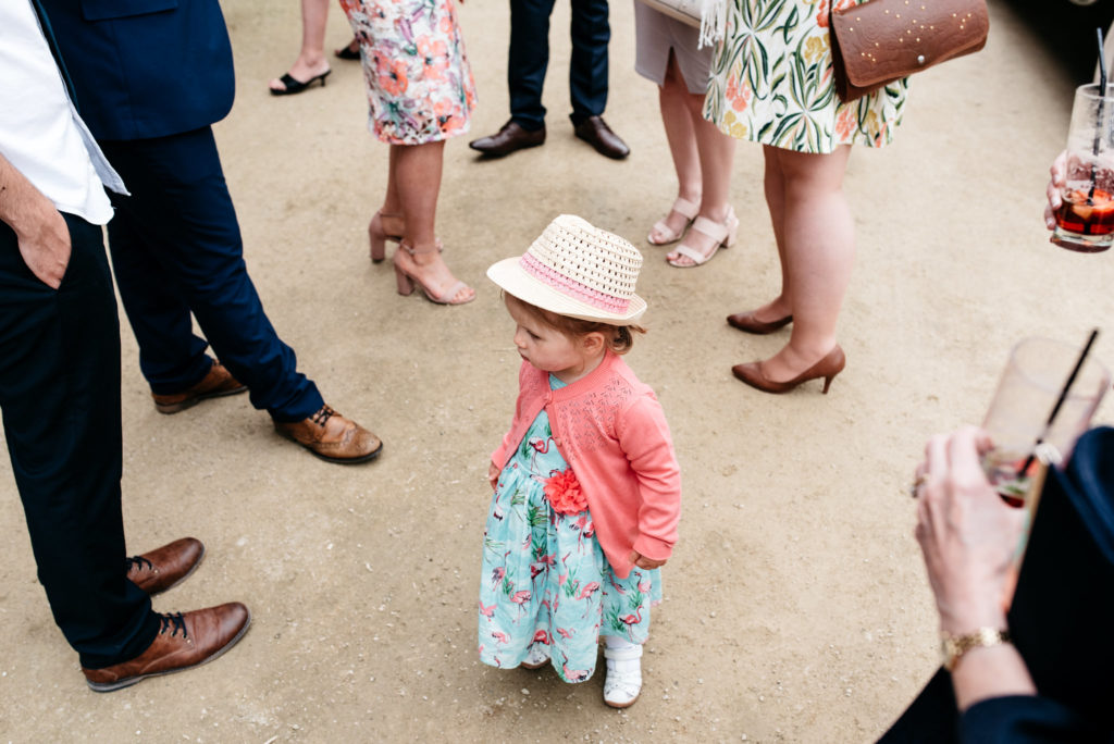 little girl in a hat