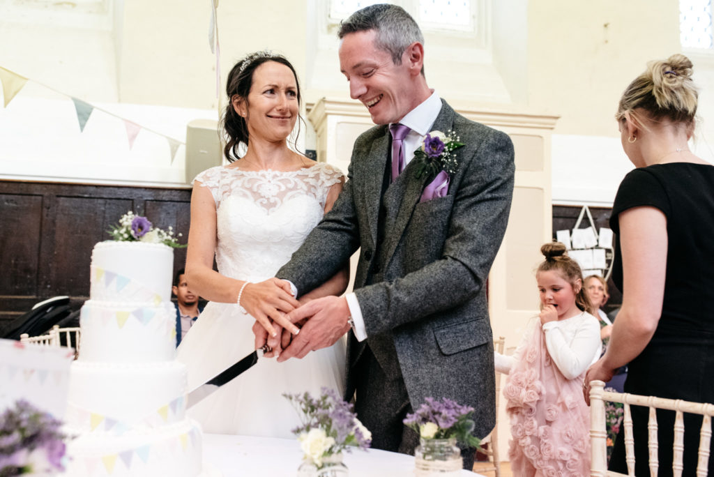 funny face cutting the cake