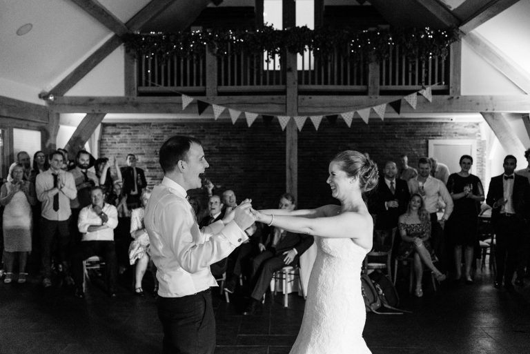 first dance at mythe barn