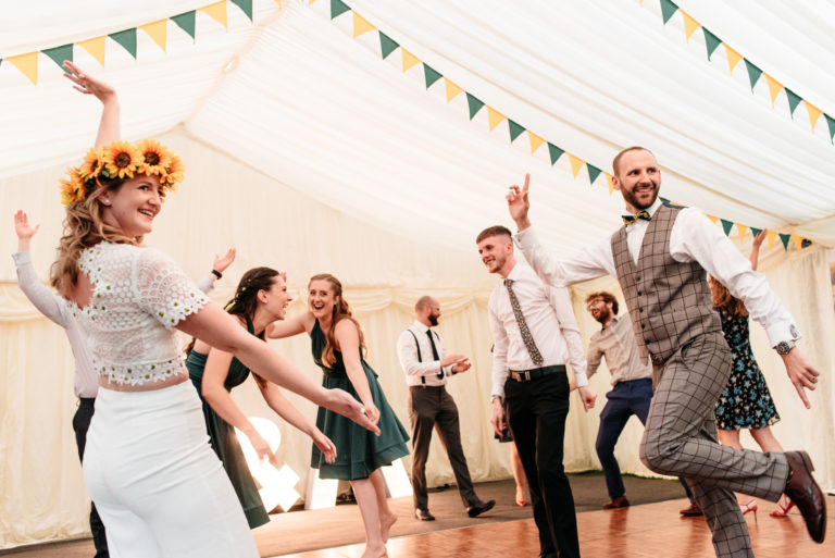 grand finale for first dance with guests