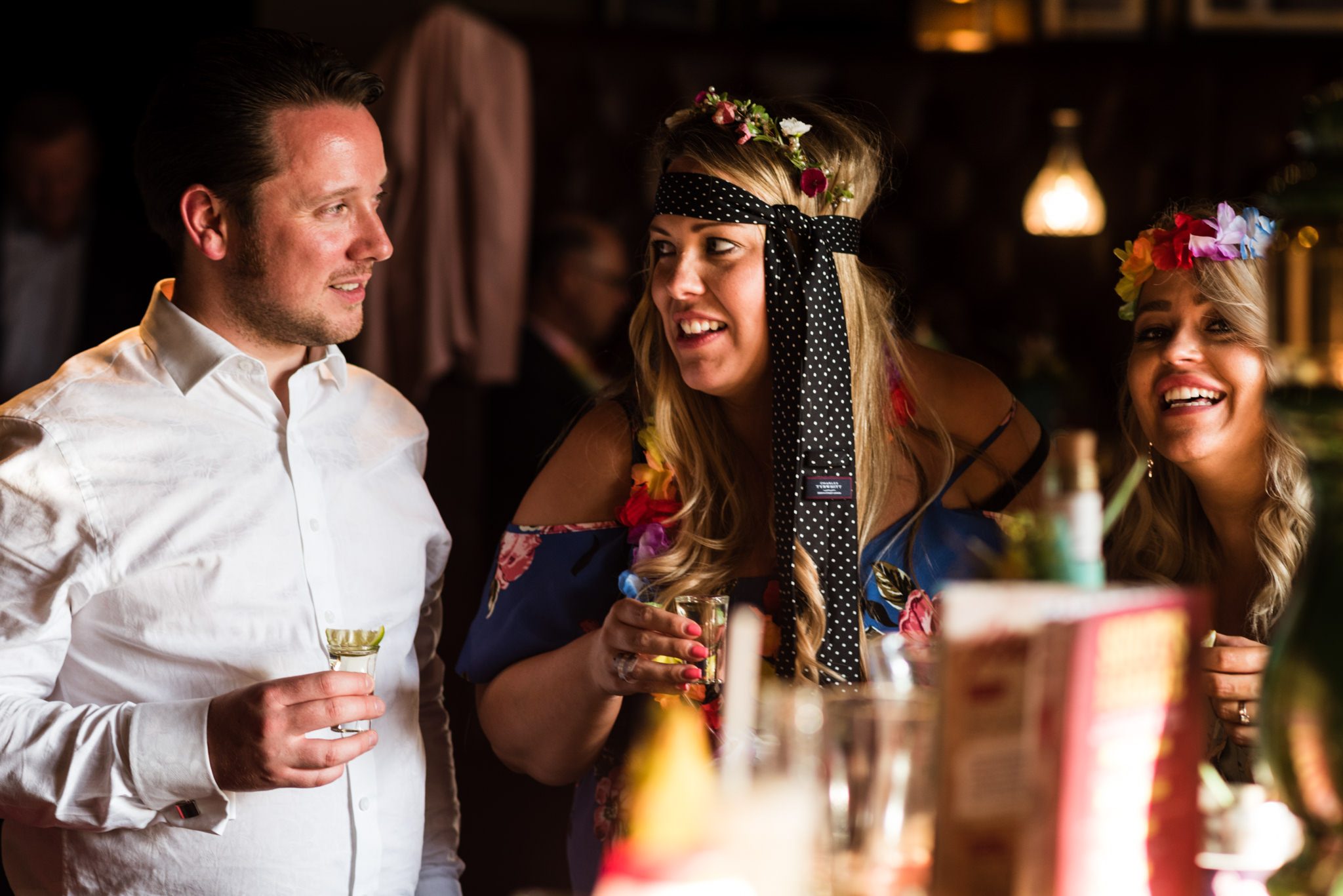 lady with tie around her head