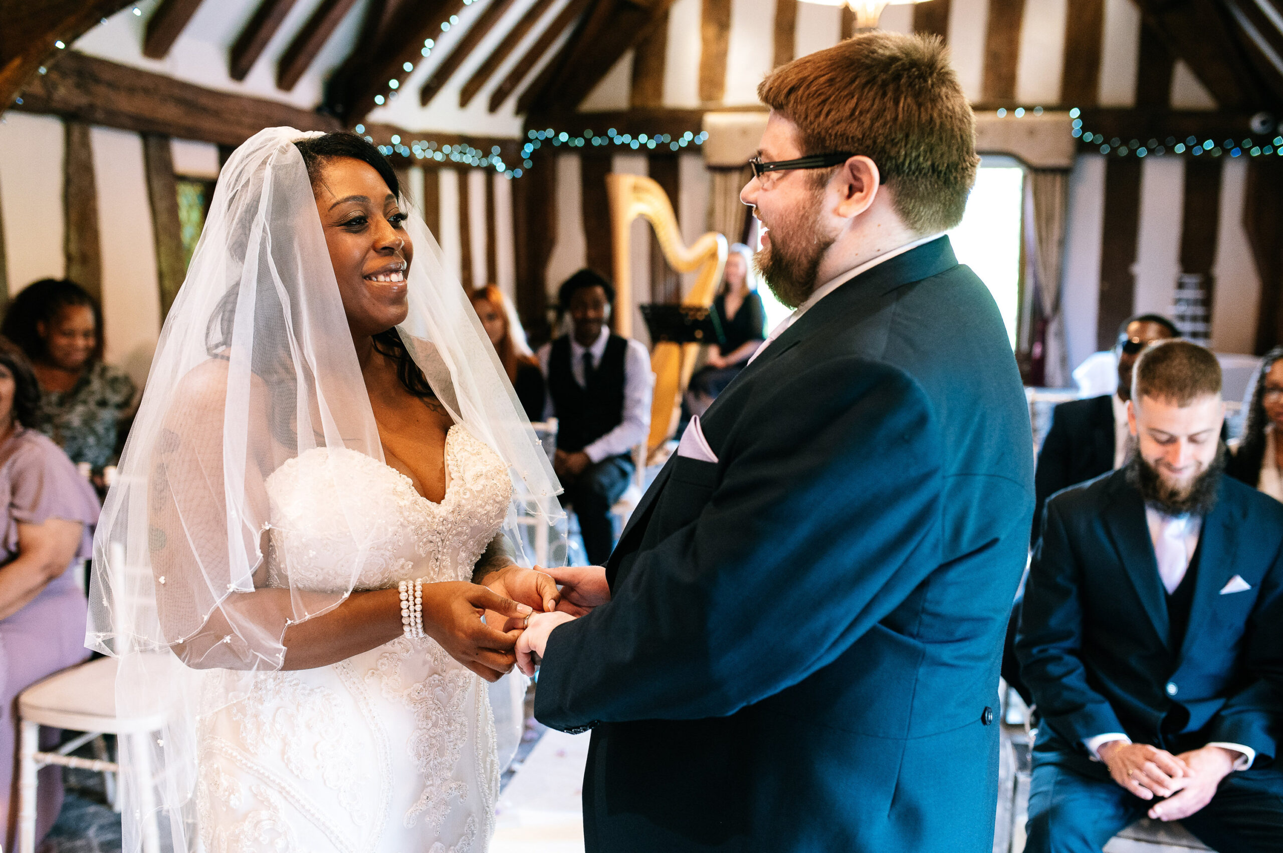 exchanging rings at the moat house in staffordshire