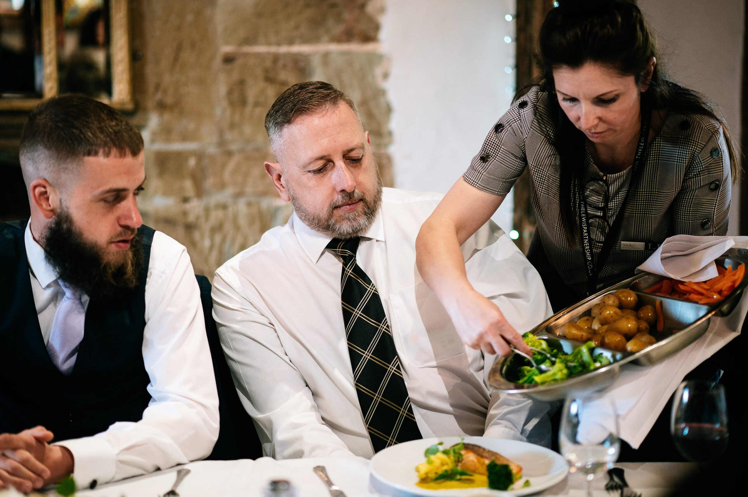 food being served at the moat house