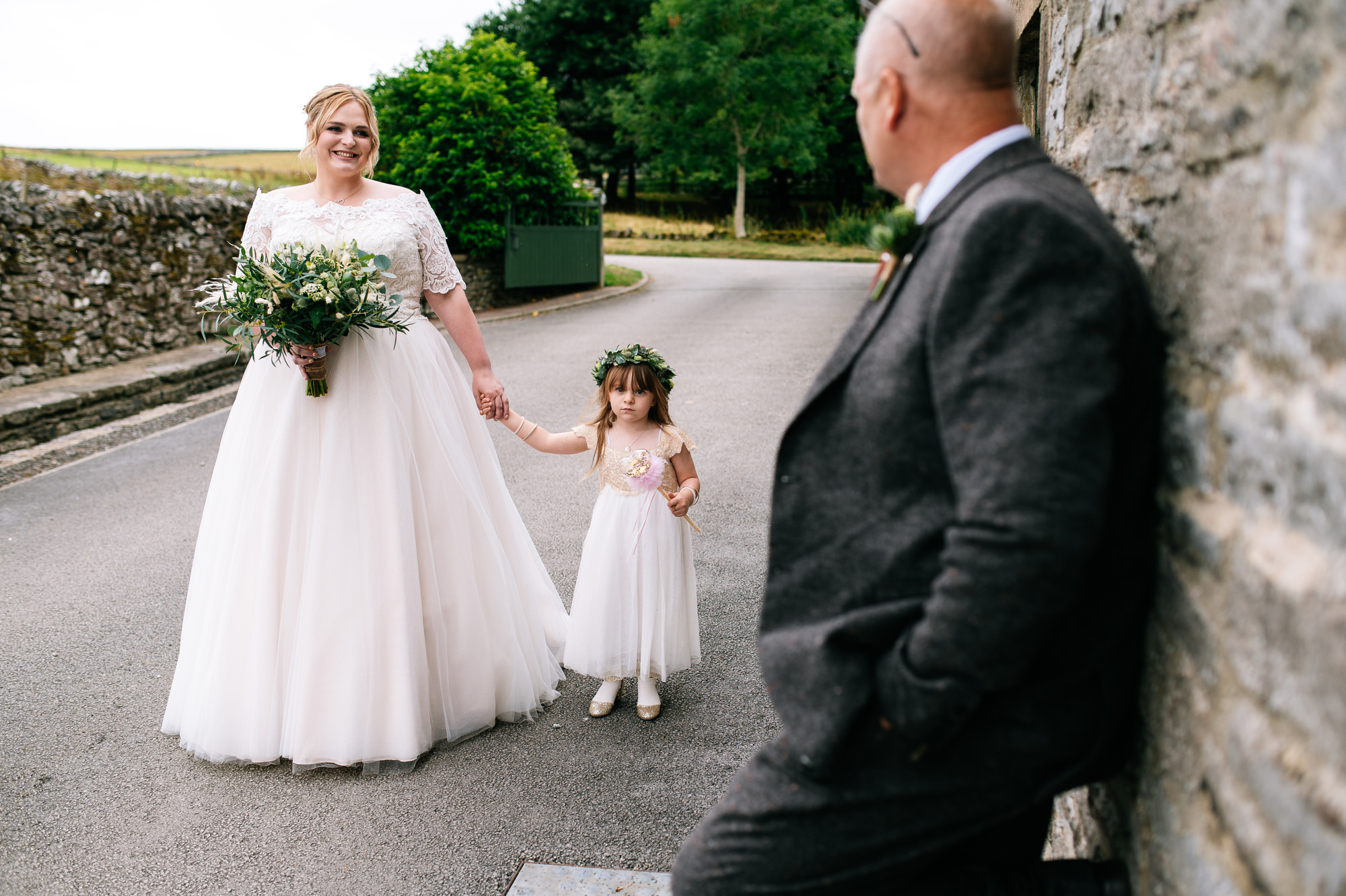father of the bride first look of his daughter