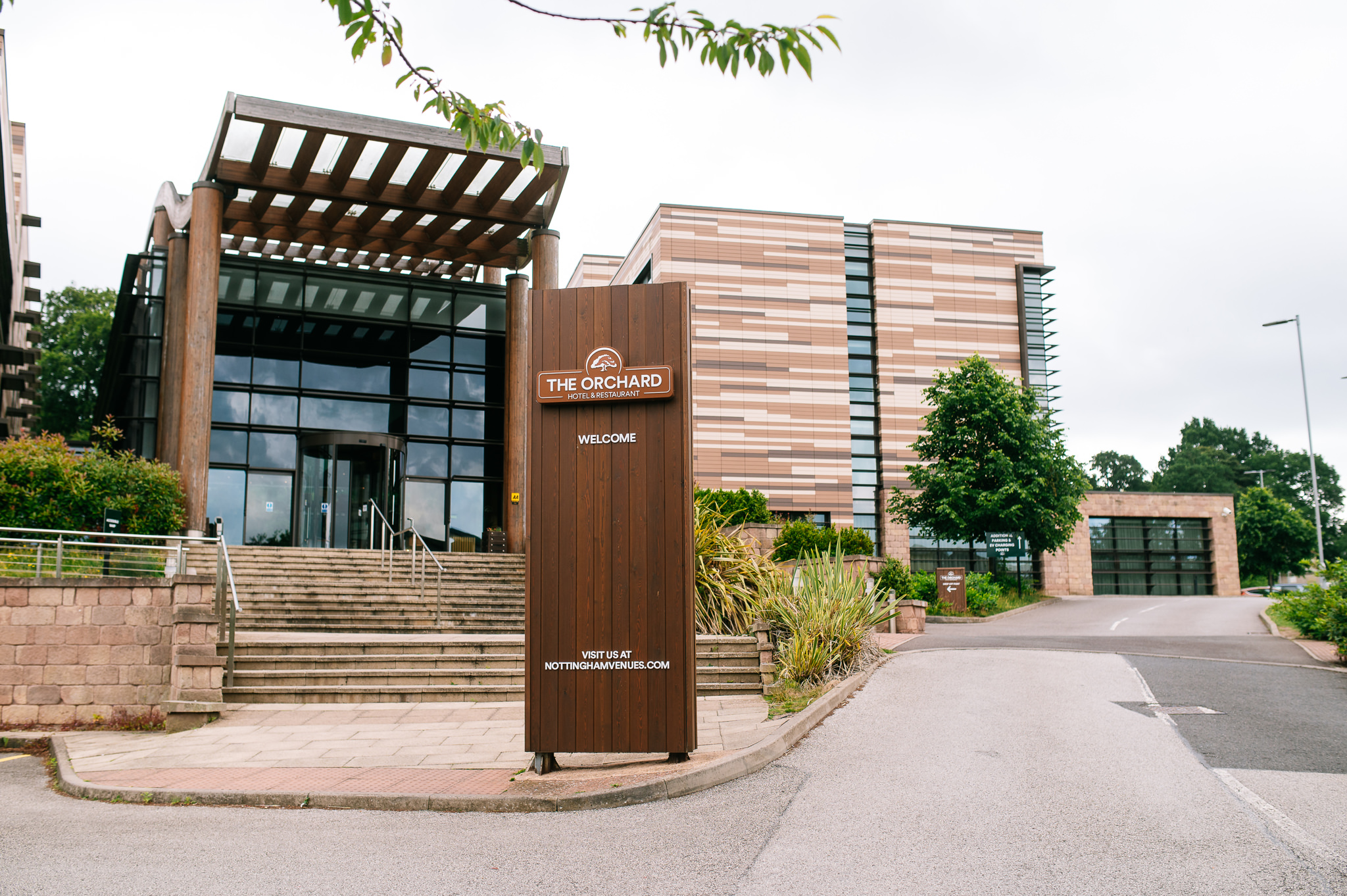 exterior of the orchard hotel in nottingham